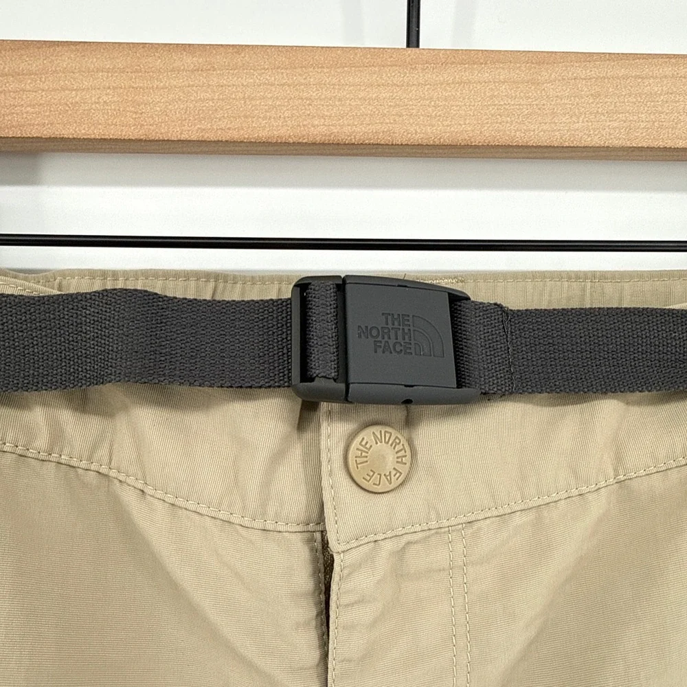 The North Face Mens XXL Beige Paramount Convertible Zip Off Hiking Cargo Pants